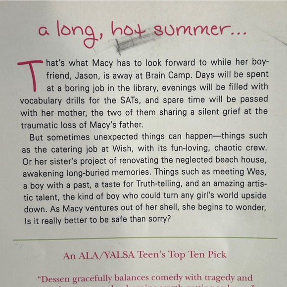 4 books for $16 - THE TRUTH ABOUT FOREVER by Sarah Dessen - Picture 3 of 4